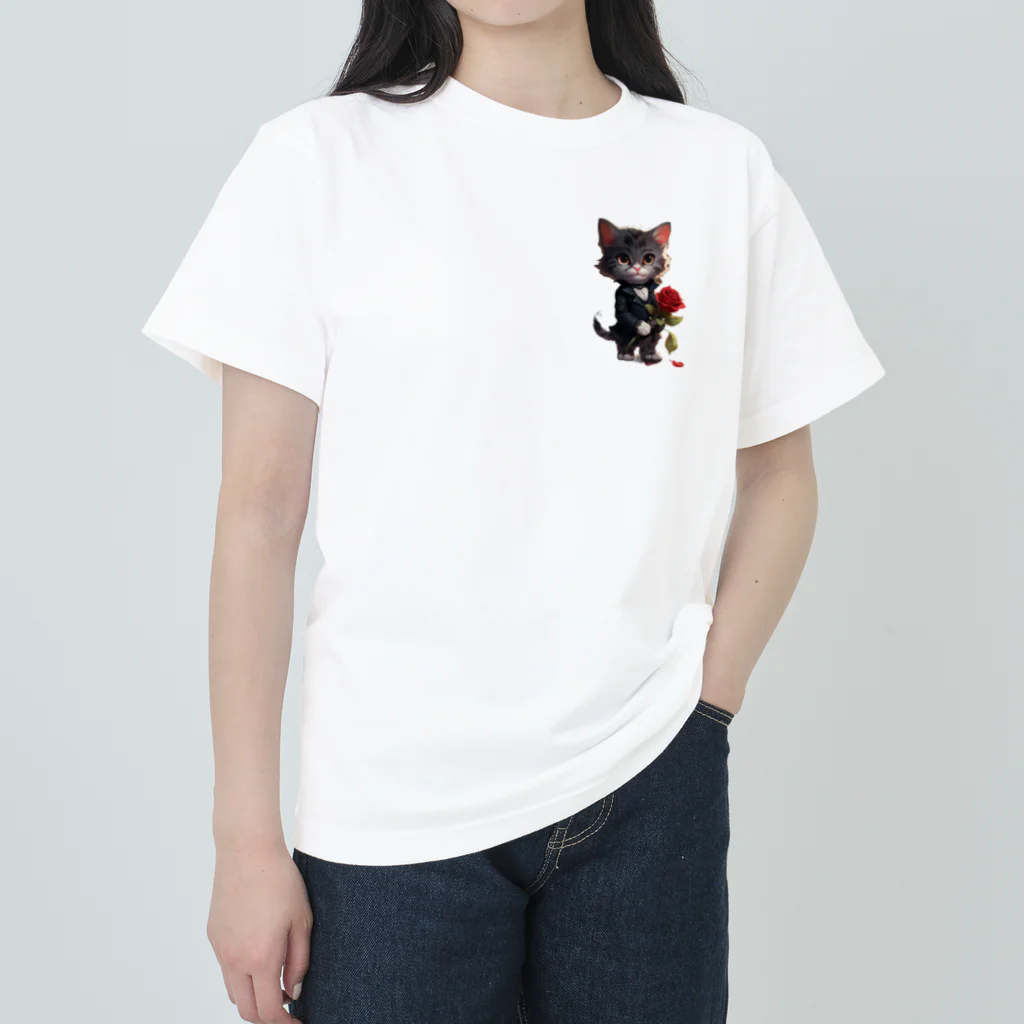 yasunekoのざぶくん(紳士) ヘビーウェイトTシャツ