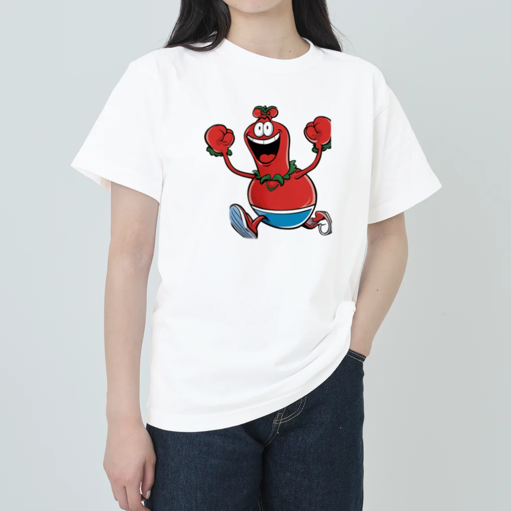 Suzurin’s Creationsのトマトのトミー ヘビーウェイトTシャツ