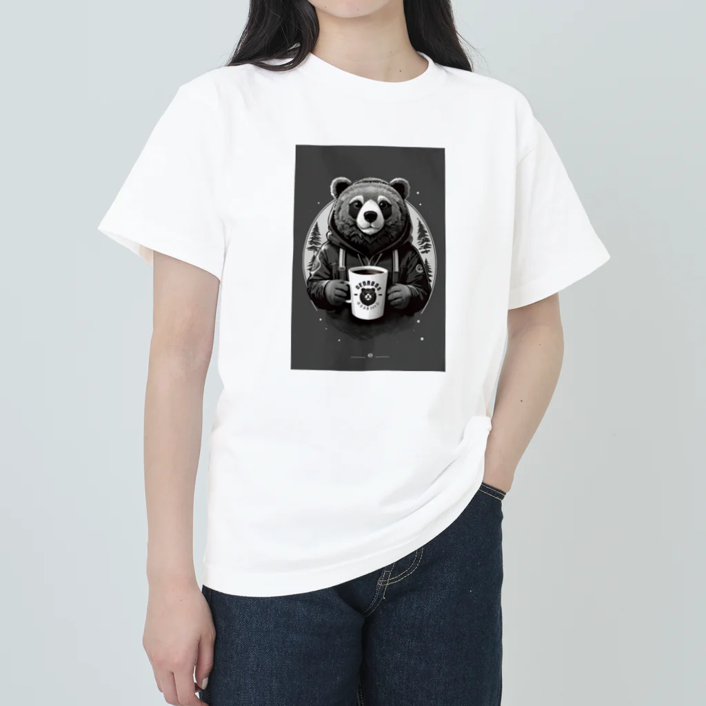 tomohyuのくまのマグカップを持つ熊くん Heavyweight T-Shirt