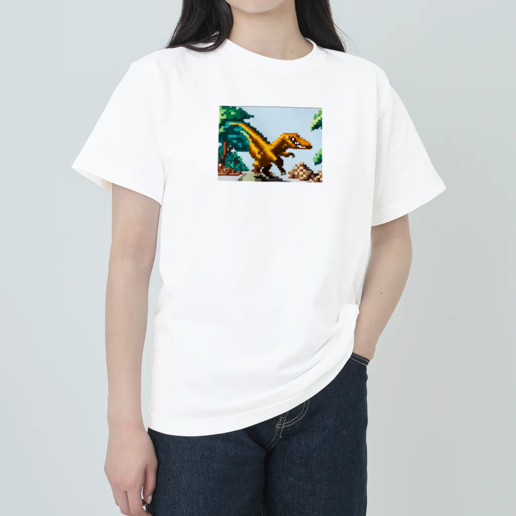 iikyanの恐竜㊲　オヴィラプトル ヘビーウェイトTシャツ