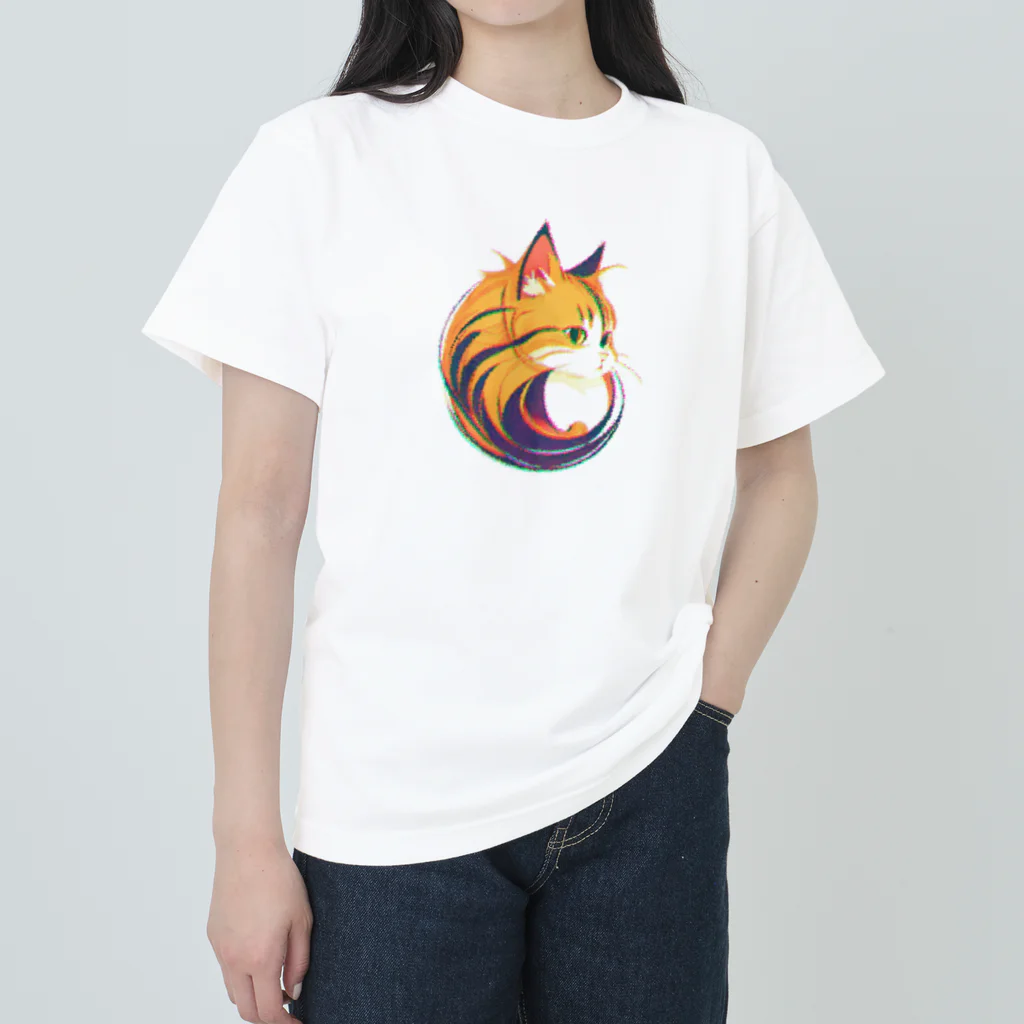 えんがわ🐟のノイズねこ Heavyweight T-Shirt