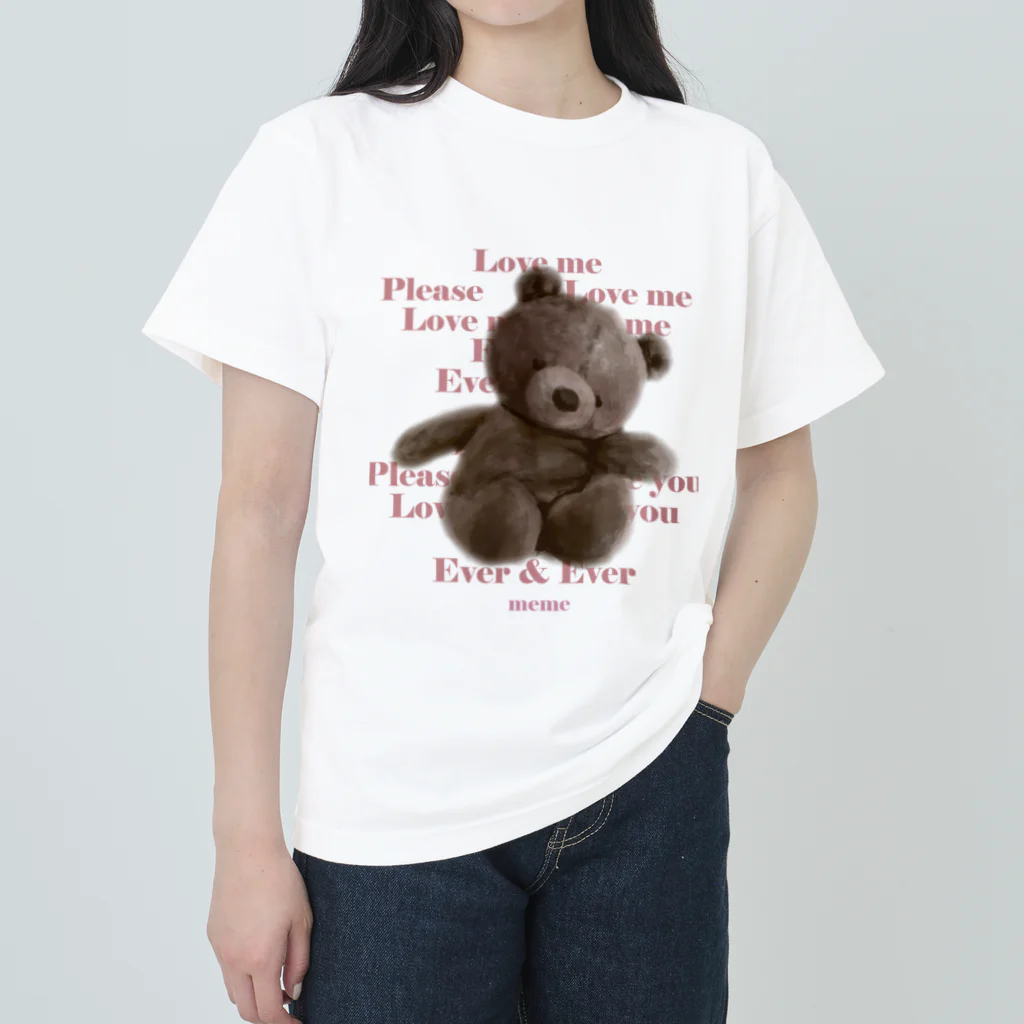 メメくんのグッズ♡のmemeくん♡ ヘビーウェイトTシャツ