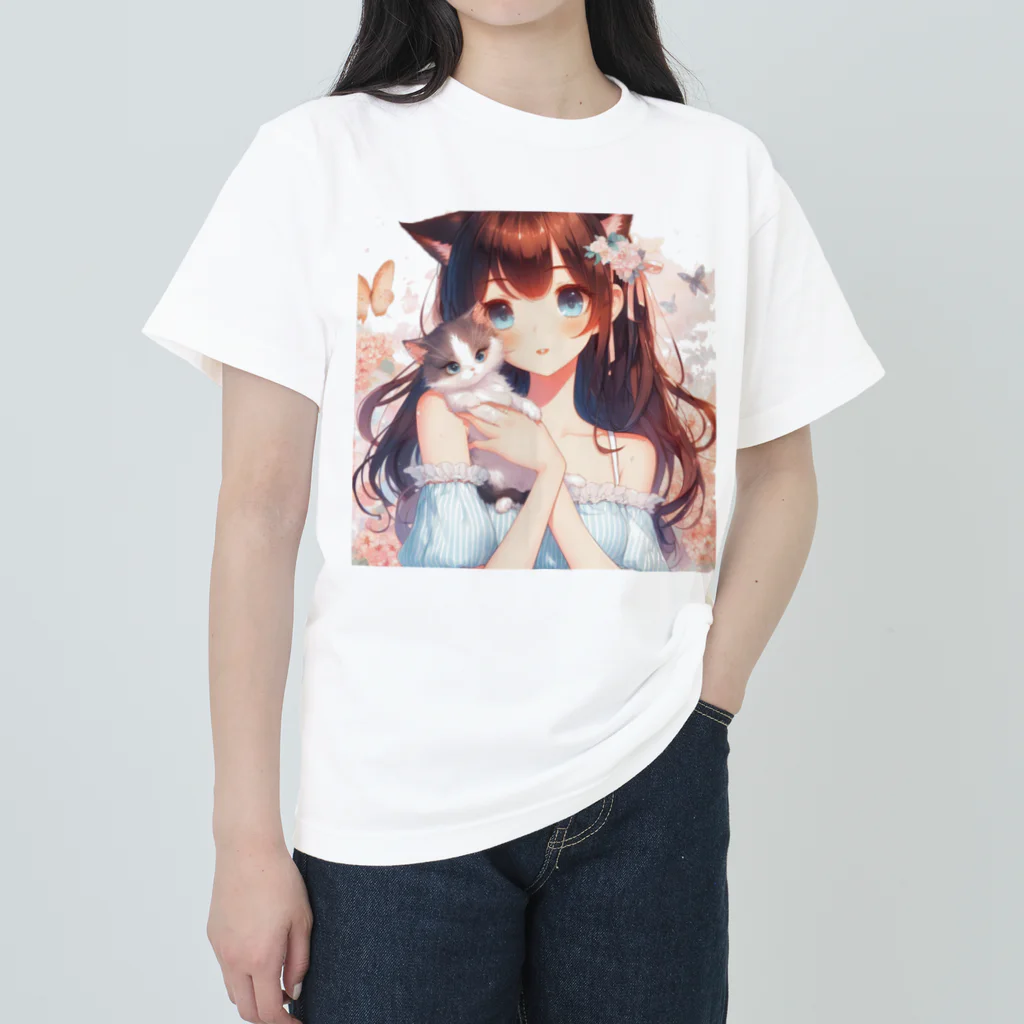 amberの子猫の癒し Heavyweight T-Shirt