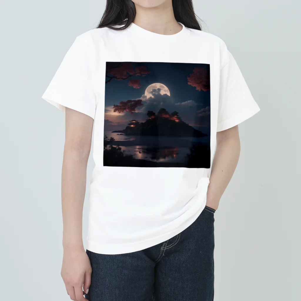 SetsunaAIの綺麗な夜空のグッズ ヘビーウェイトTシャツ