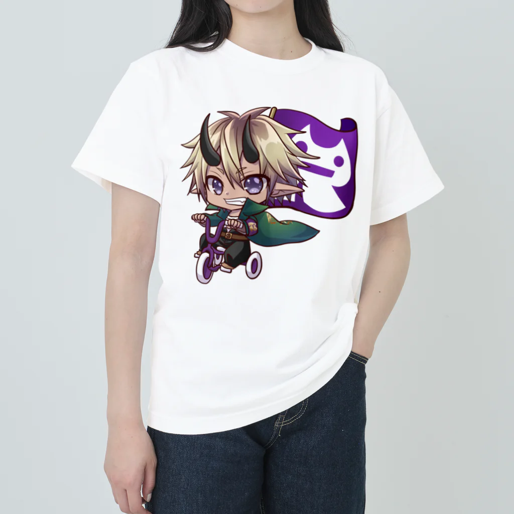 ロキのロキロキ団三輪車アバ雷炎ちゃん Heavyweight T-Shirt