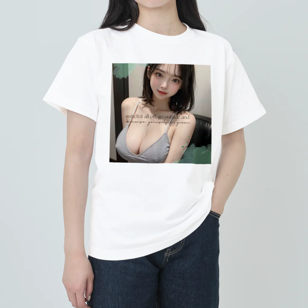 sounya sounyaの美女 図鑑（ニットブラ） Heavyweight T-Shirt