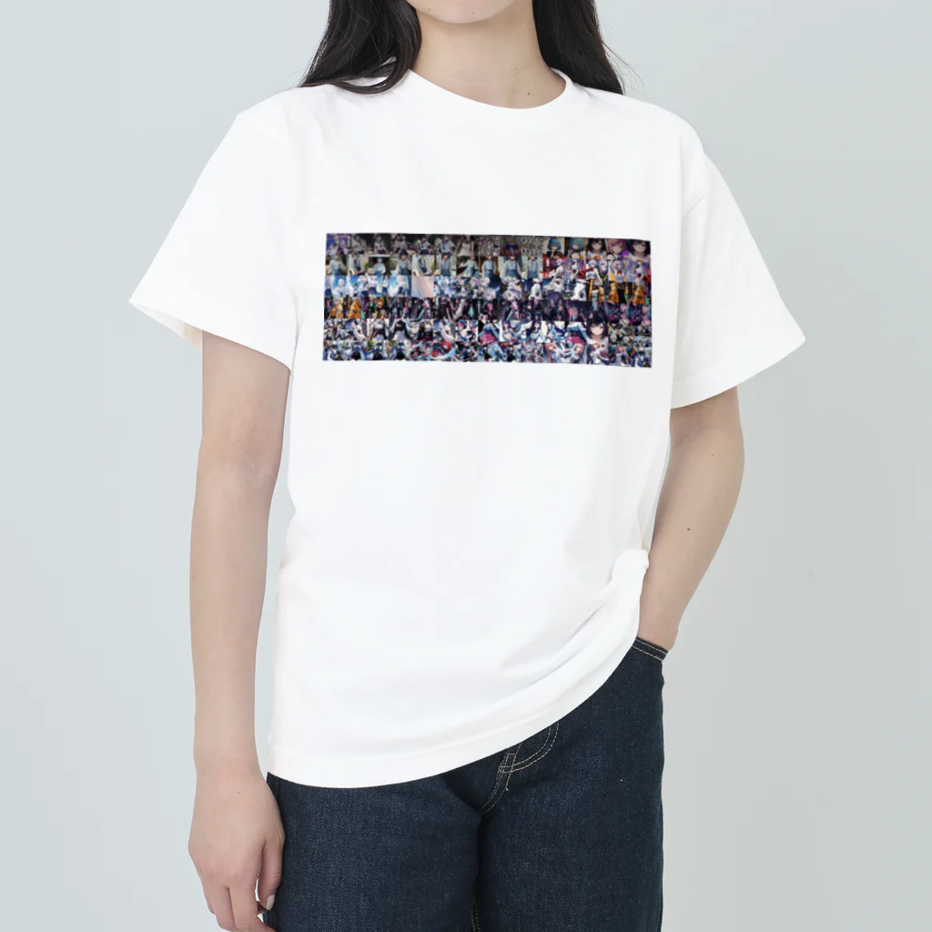 ポジパレード 🎉の可愛イラてんこ盛りちゃん Heavyweight T-Shirt