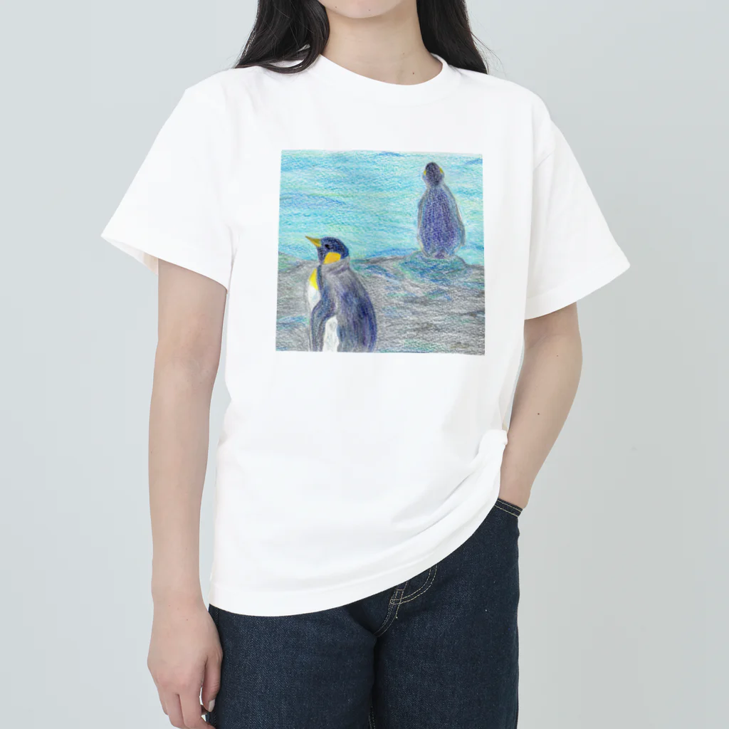 つぎのラピス島ペンギン Heavyweight T-Shirt