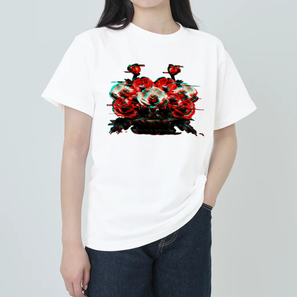 中華呪術堂（チャイナマジックホール）のPOPPY_GLITCH ヘビーウェイトTシャツ