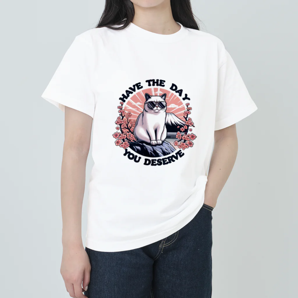 奏桃服店のHave the day you deserve ヘビーウェイトTシャツ