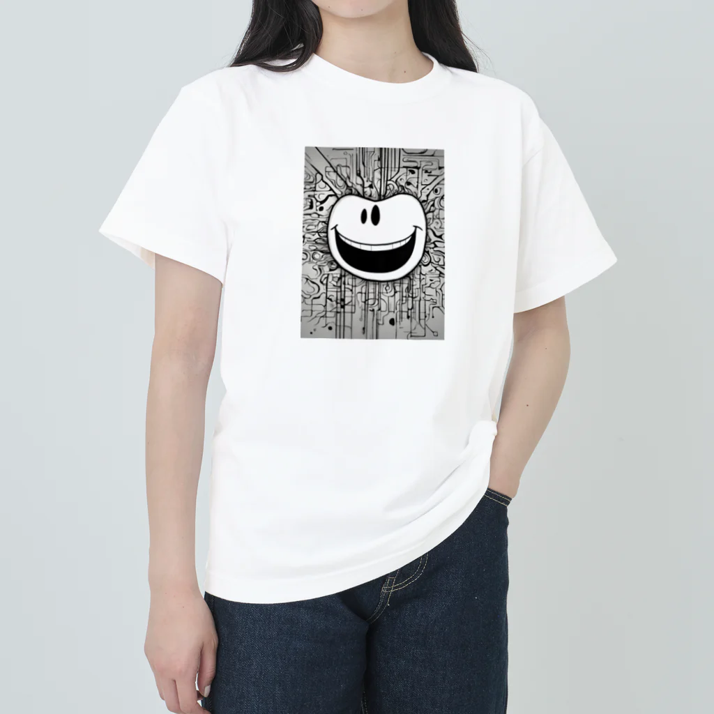 キャプテンの今日も元気にスマイルくん Heavyweight T-Shirt