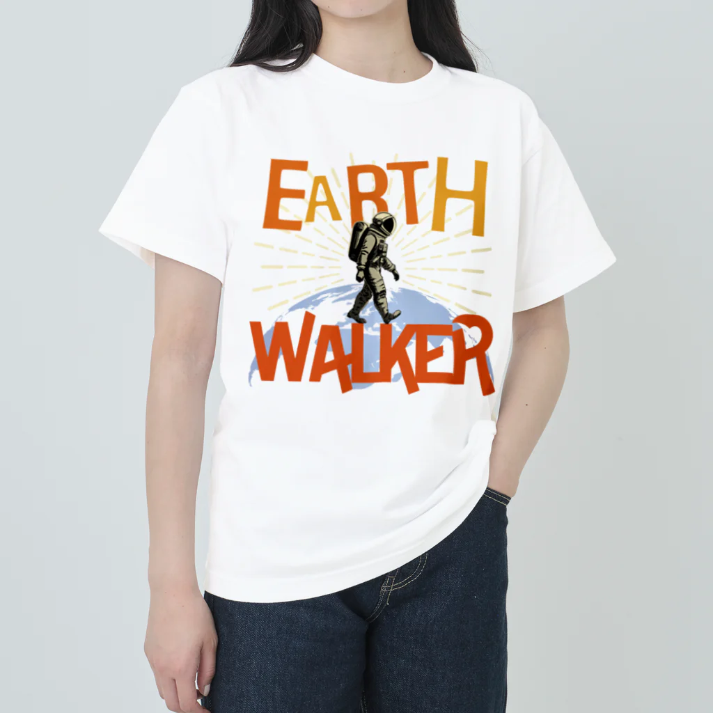 FOOF DESIGN のEARTH WALKER （地球歩行士）【英語バージョン】 Heavyweight T-Shirt