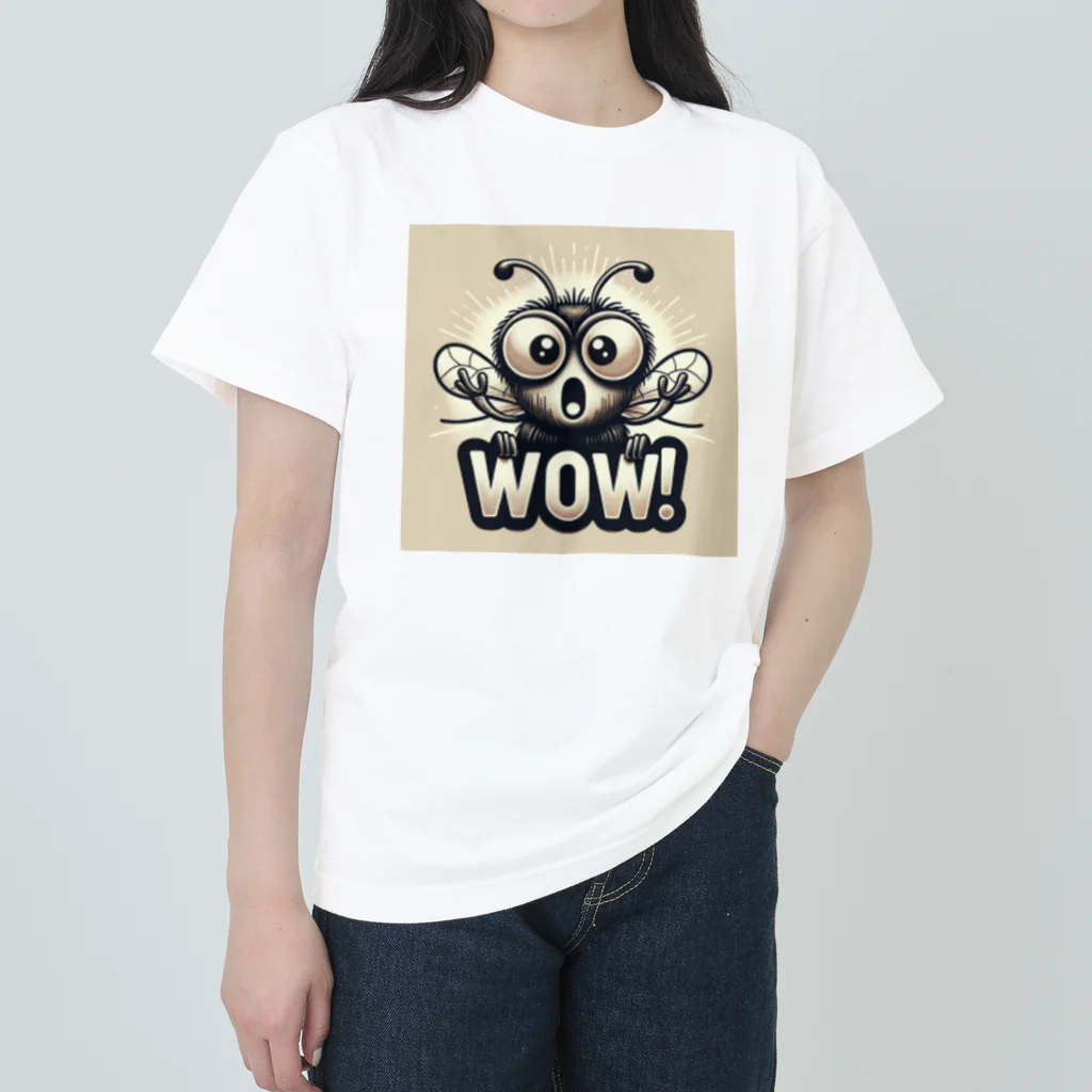 nomkyonのWoW！昆虫！No3 ヘビーウェイトTシャツ