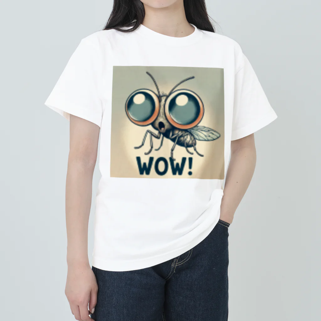 nomkyonのWoW！昆虫！No4 ヘビーウェイトTシャツ