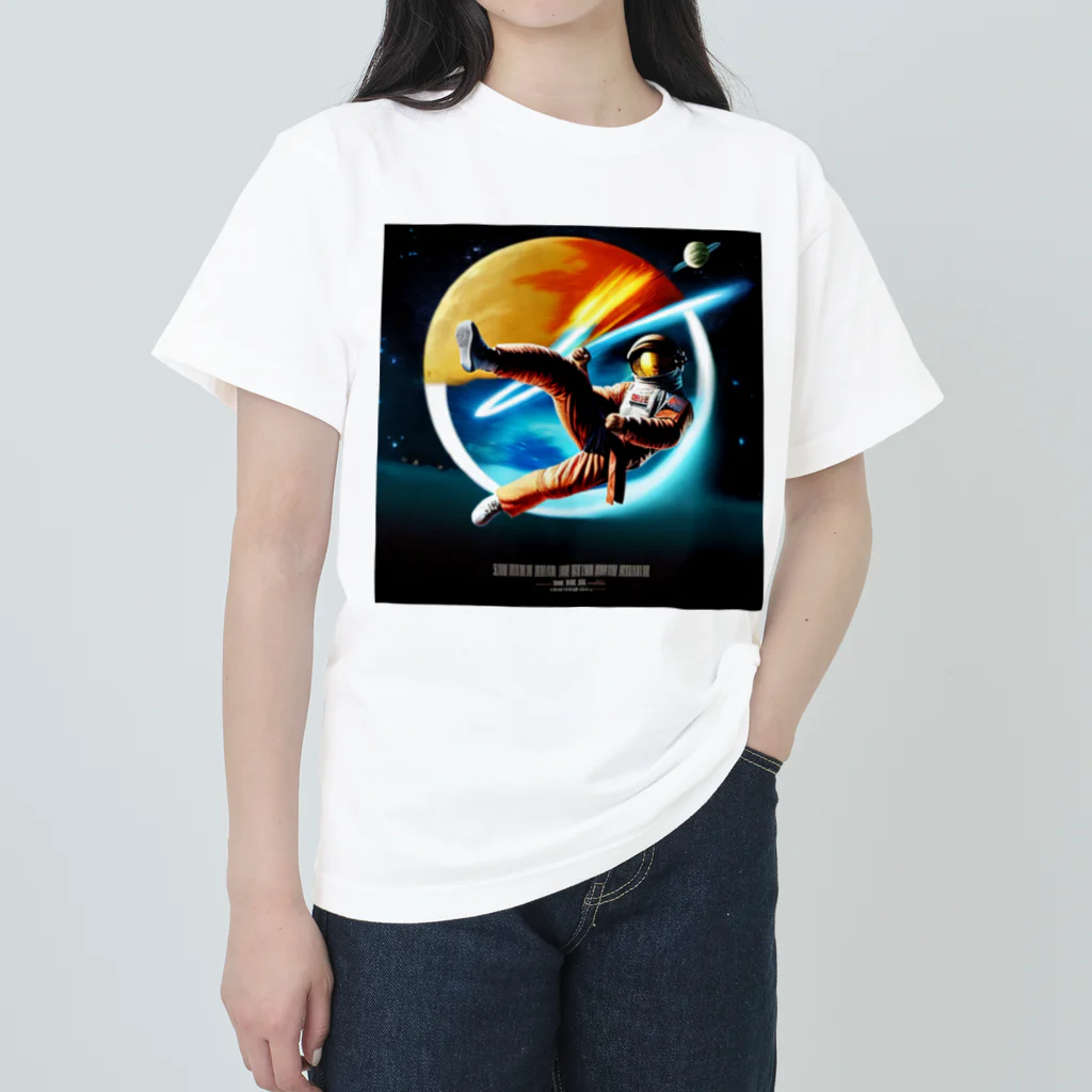 宇宙開発デザイン科の映画『スペースカンフー』 Heavyweight T-Shirt