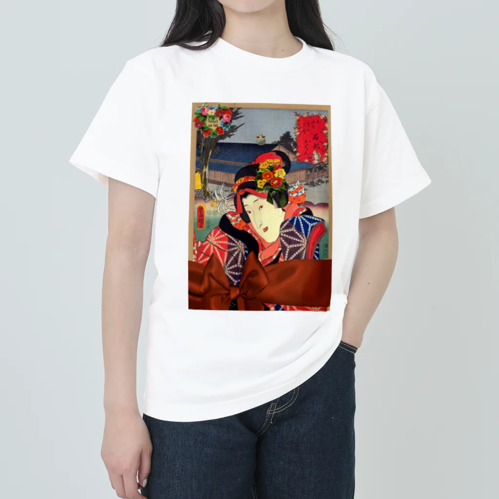 saitosekaiのお江戸ガーリー Heavyweight T-Shirt