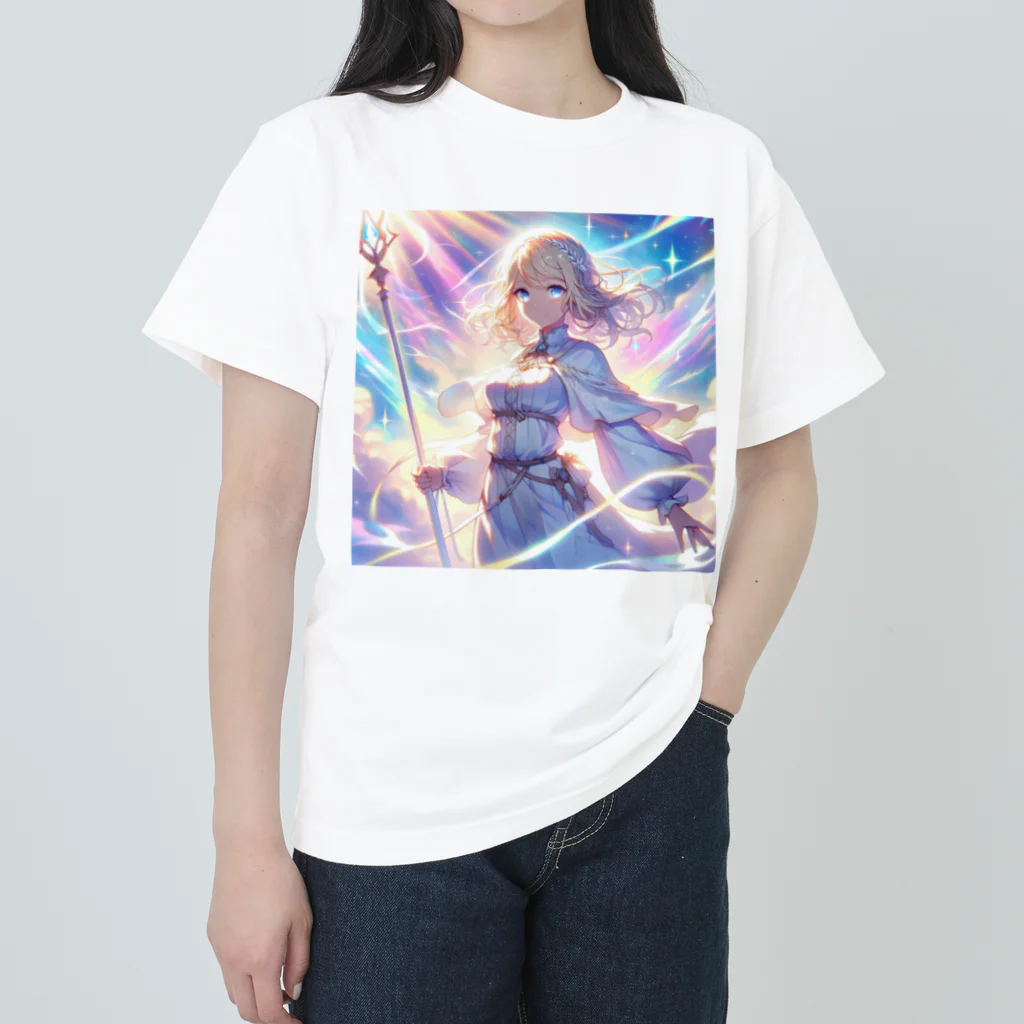 Sesilionの天空の女勇者 ヘビーウェイトTシャツ