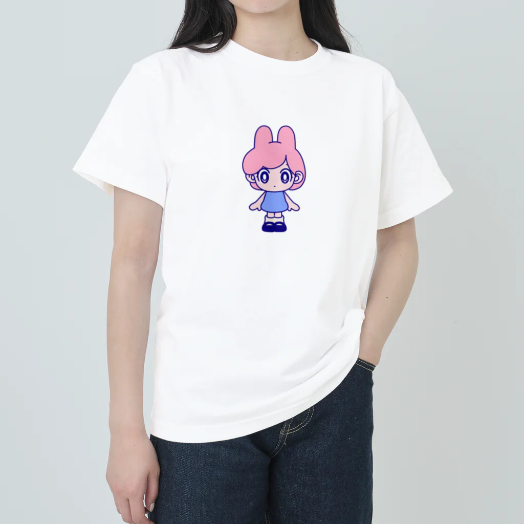 さくりゃ | オリジナルイラストグッズのうさナノちゃん Heavyweight T-Shirt