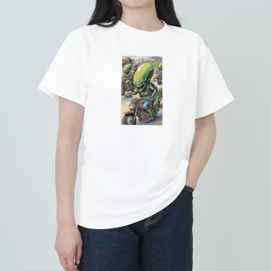 おっちゃんストアの宇宙人ライダー Heavyweight T-Shirt