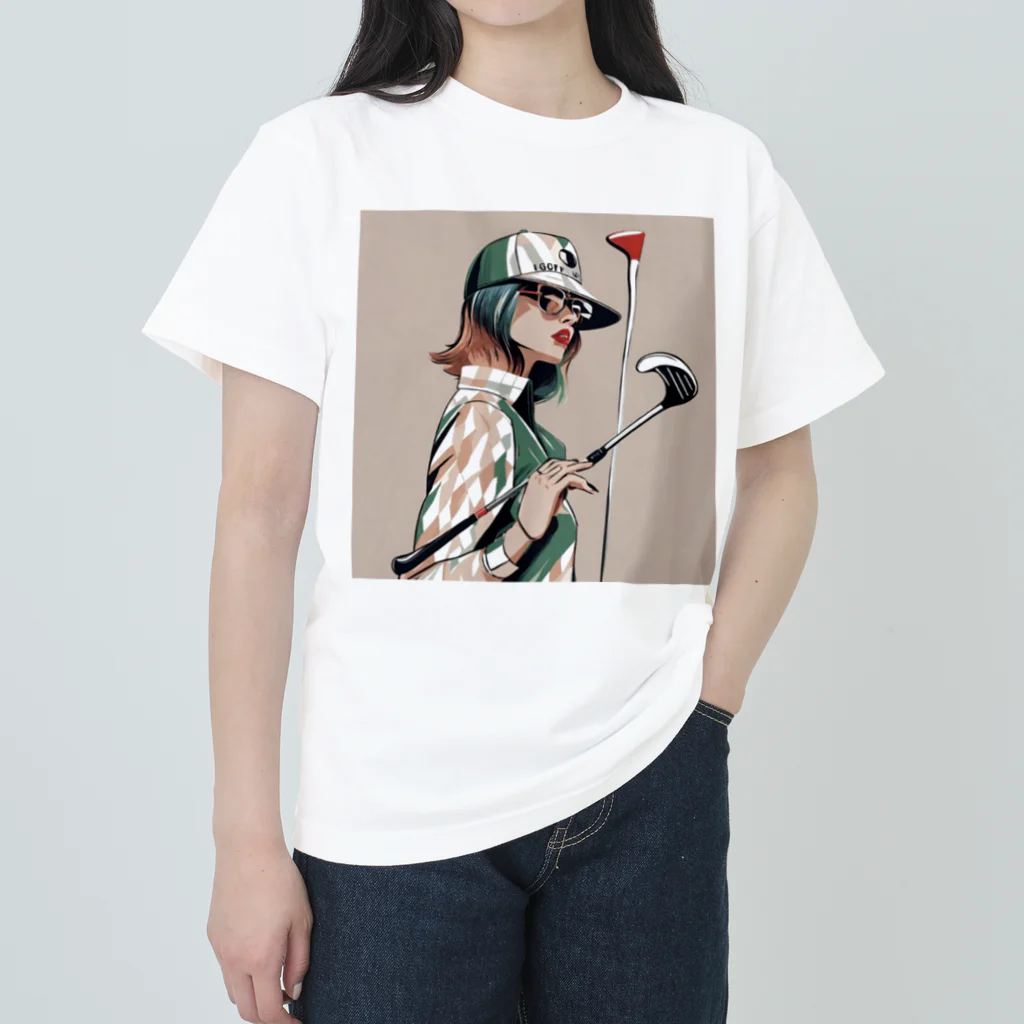 BIRDIE_GIRLのおしゃれゴルフ Heavyweight T-Shirt