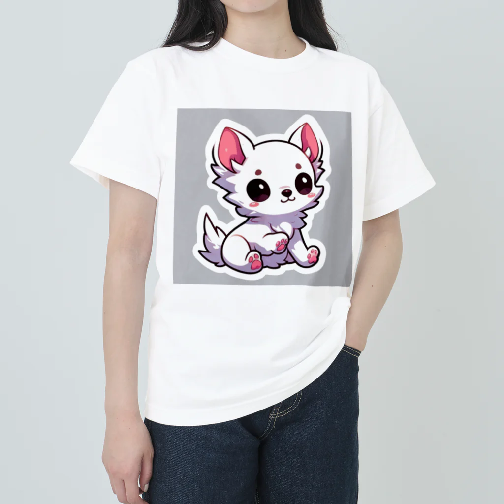 可愛いチワワグッズショップのホワイトチワワちゃん Heavyweight T-Shirt