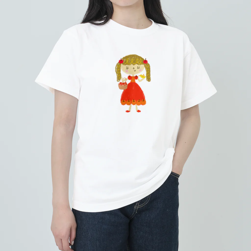 メリーメリークリスマスランドのApple Princess りんごちゃん ヘビーウェイトTシャツ