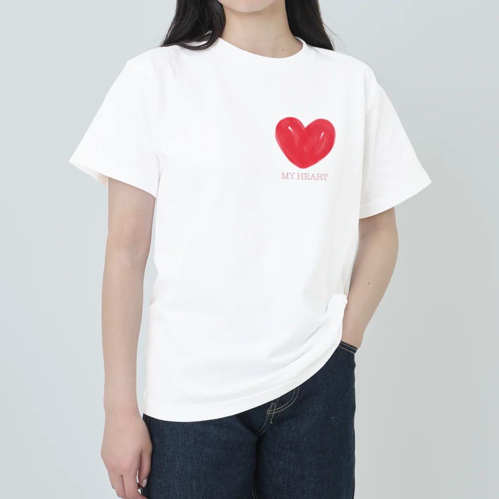 tonight24のMY HEART  ヘビーウェイトTシャツ