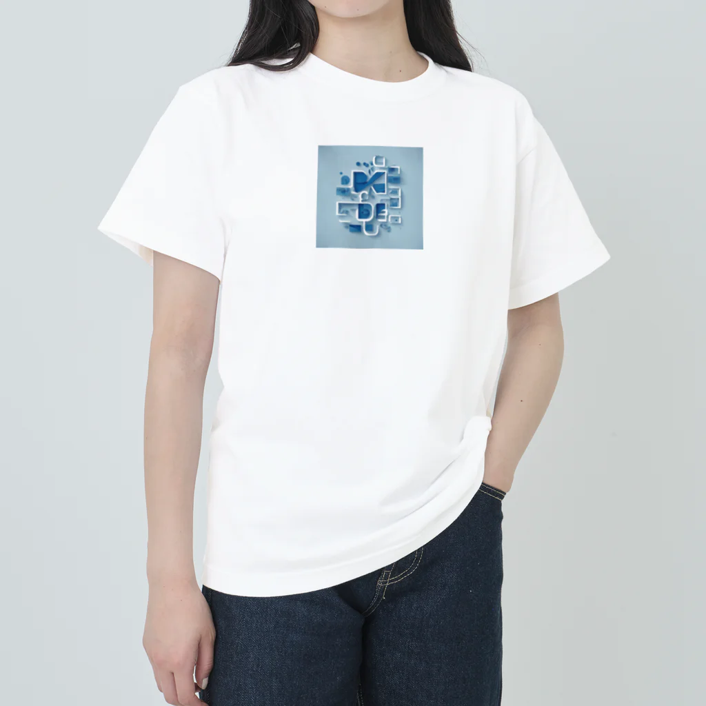 Blue: ユニークな雑貨の宝庫の青のアート Heavyweight T-Shirt