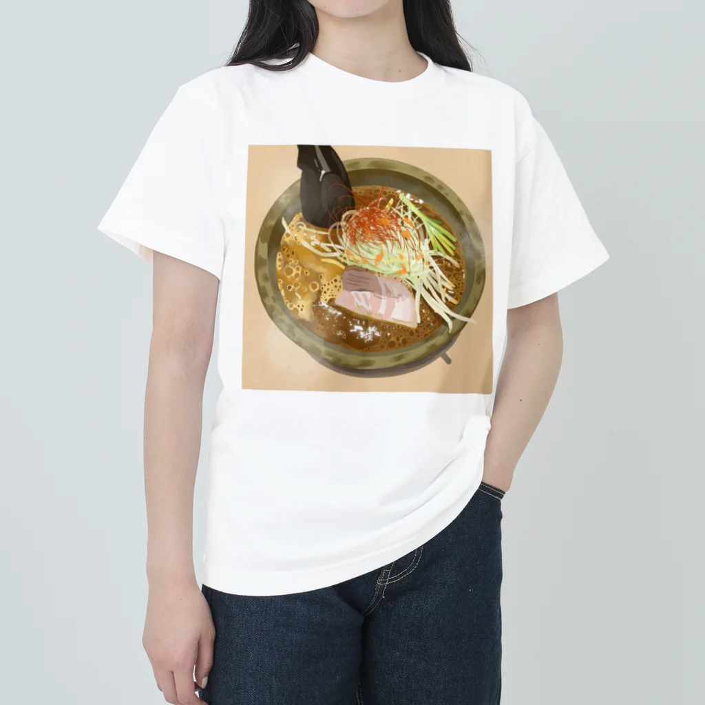 渡邊野乃香のお店のラーメン2 ヘビーウェイトTシャツ