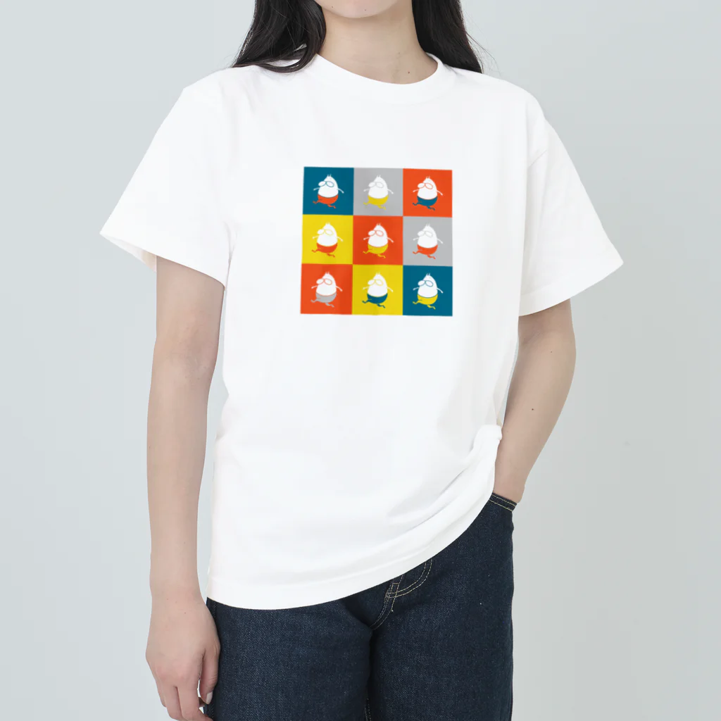 くらきち ONLINE SHOPのねこタイツ 3 × 3 Heavyweight T-Shirt