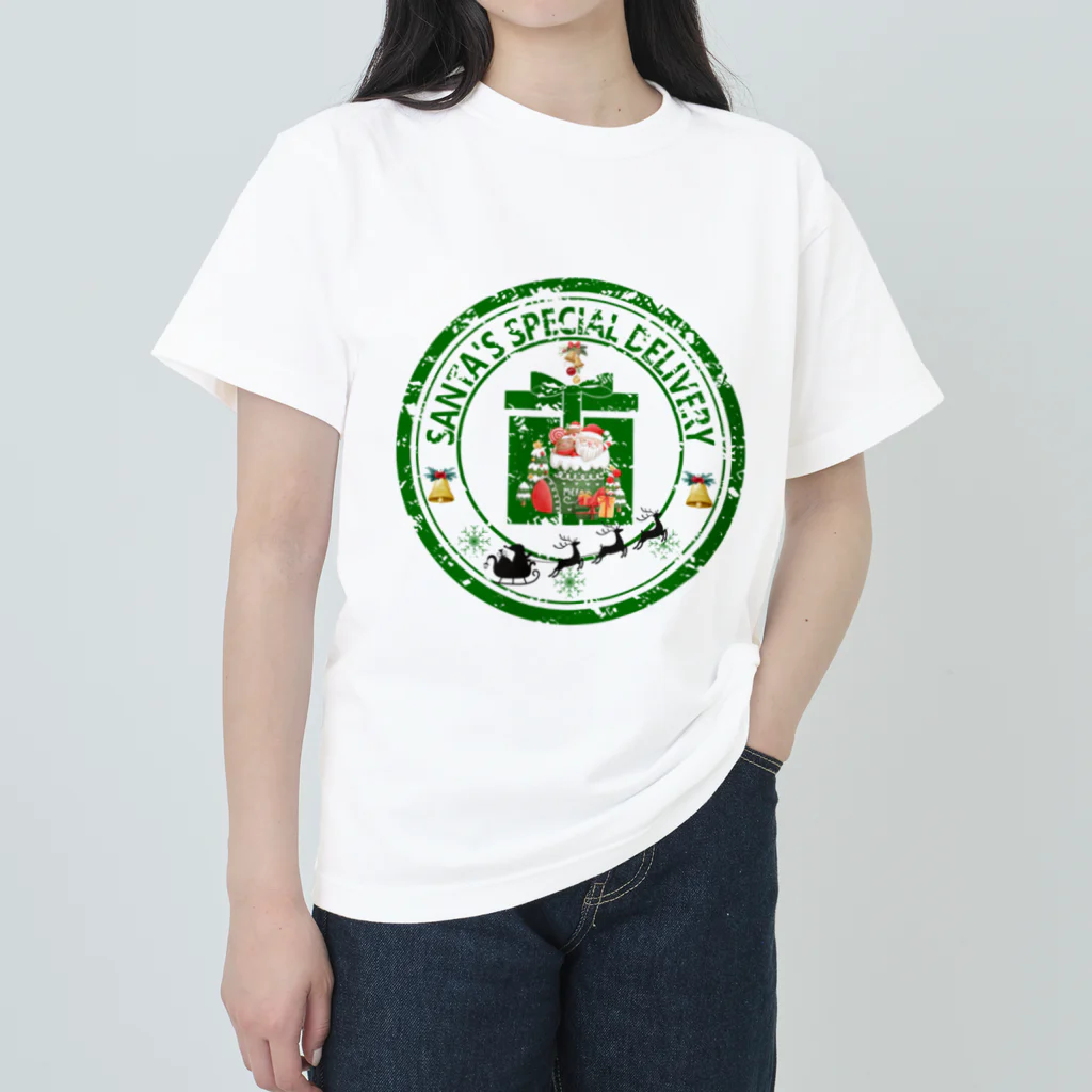 CyberArmadilloのサンタスペシャルデリバリー Heavyweight T-Shirt