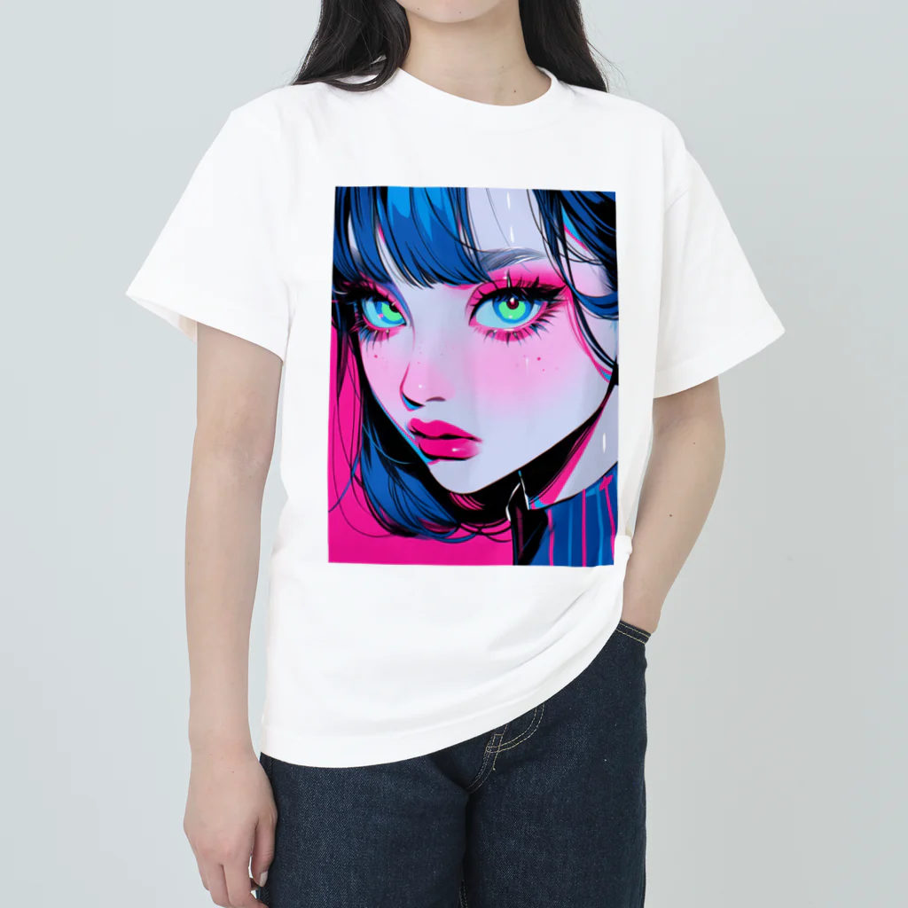 aihara110721のA girl Heavyweight T-Shirt