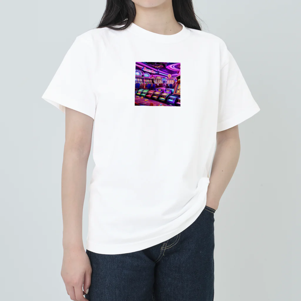 おしゃれなグッズ集の当たりそうなスロット、カジノ風 Heavyweight T-Shirt