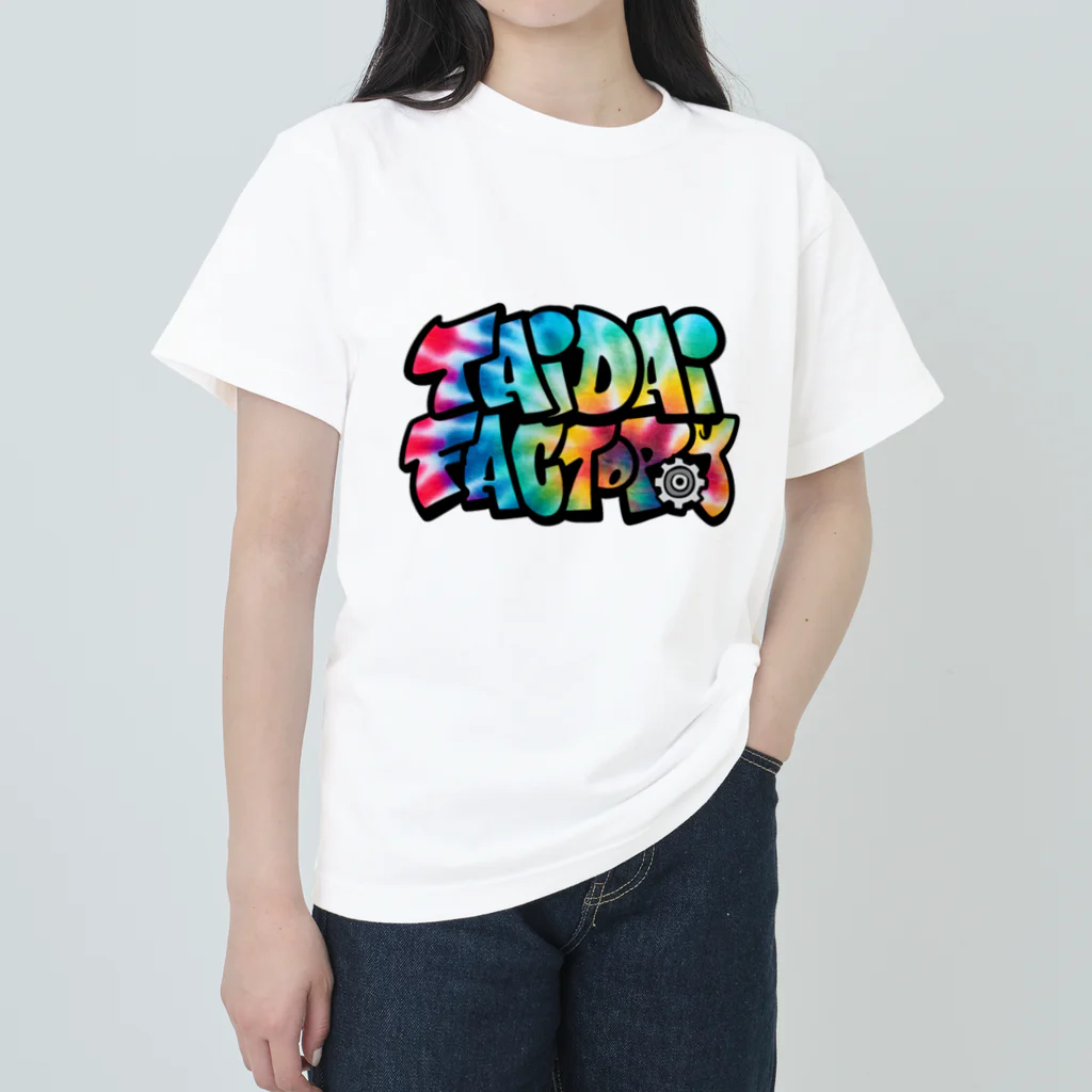 TAI-DAI-FACTORYのファクトリーのタイダイLOGOアパレル ヘビーウェイトTシャツ