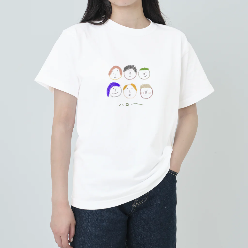 kayyyyy'sのハロー多国籍〜みんな違ってみんないい〜 ヘビーウェイトTシャツ