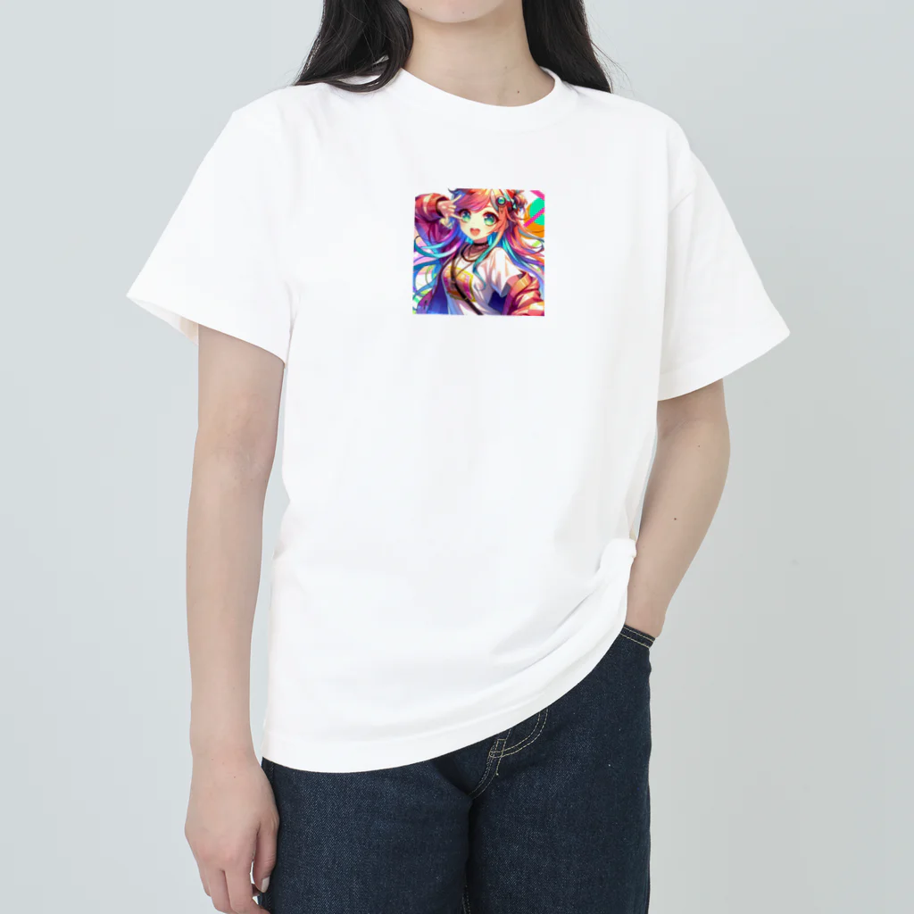 raio-nのエネルギッシュ・アニメーション ヘビーウェイトTシャツ