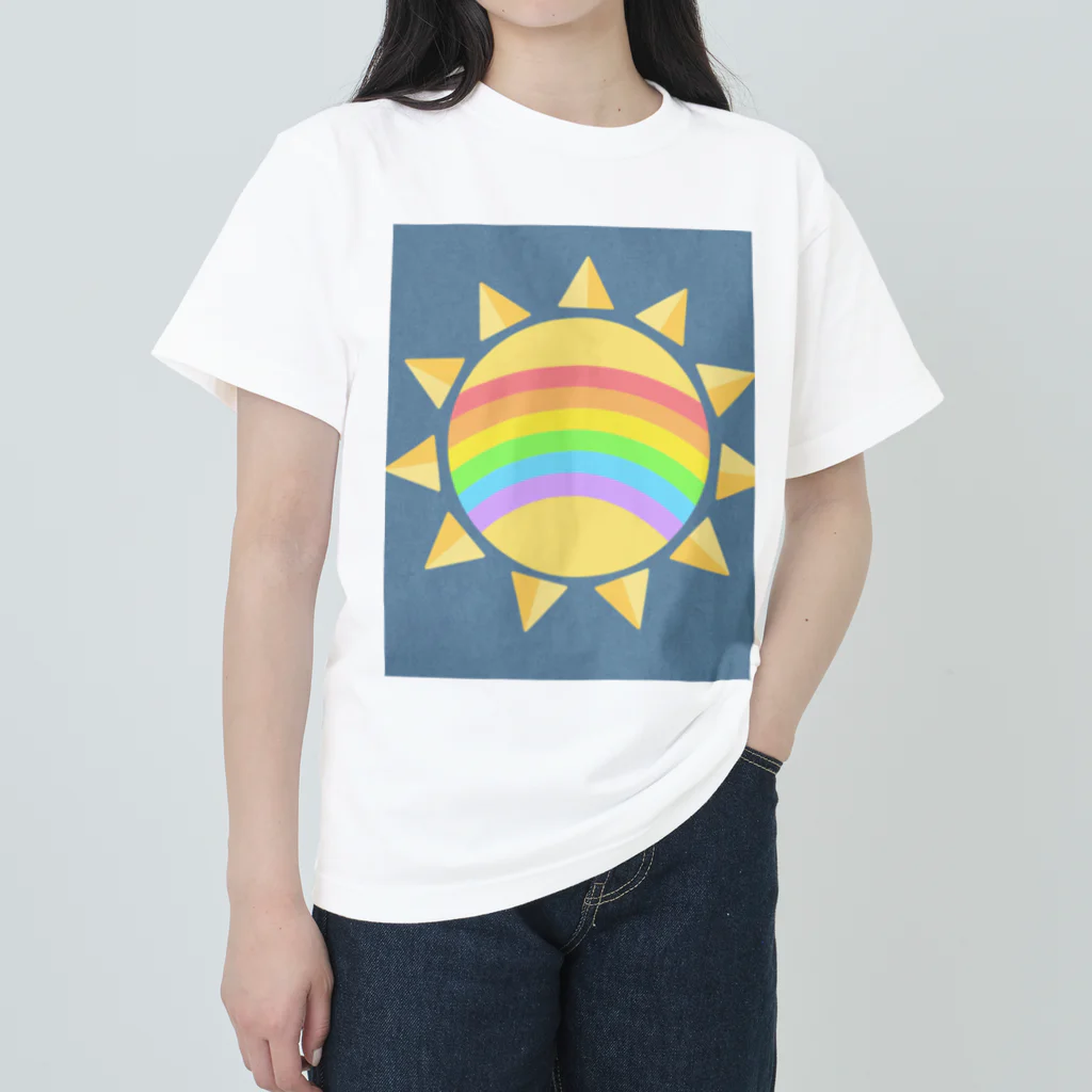 田舎の太陽 ヘビーウェイトTシャツ