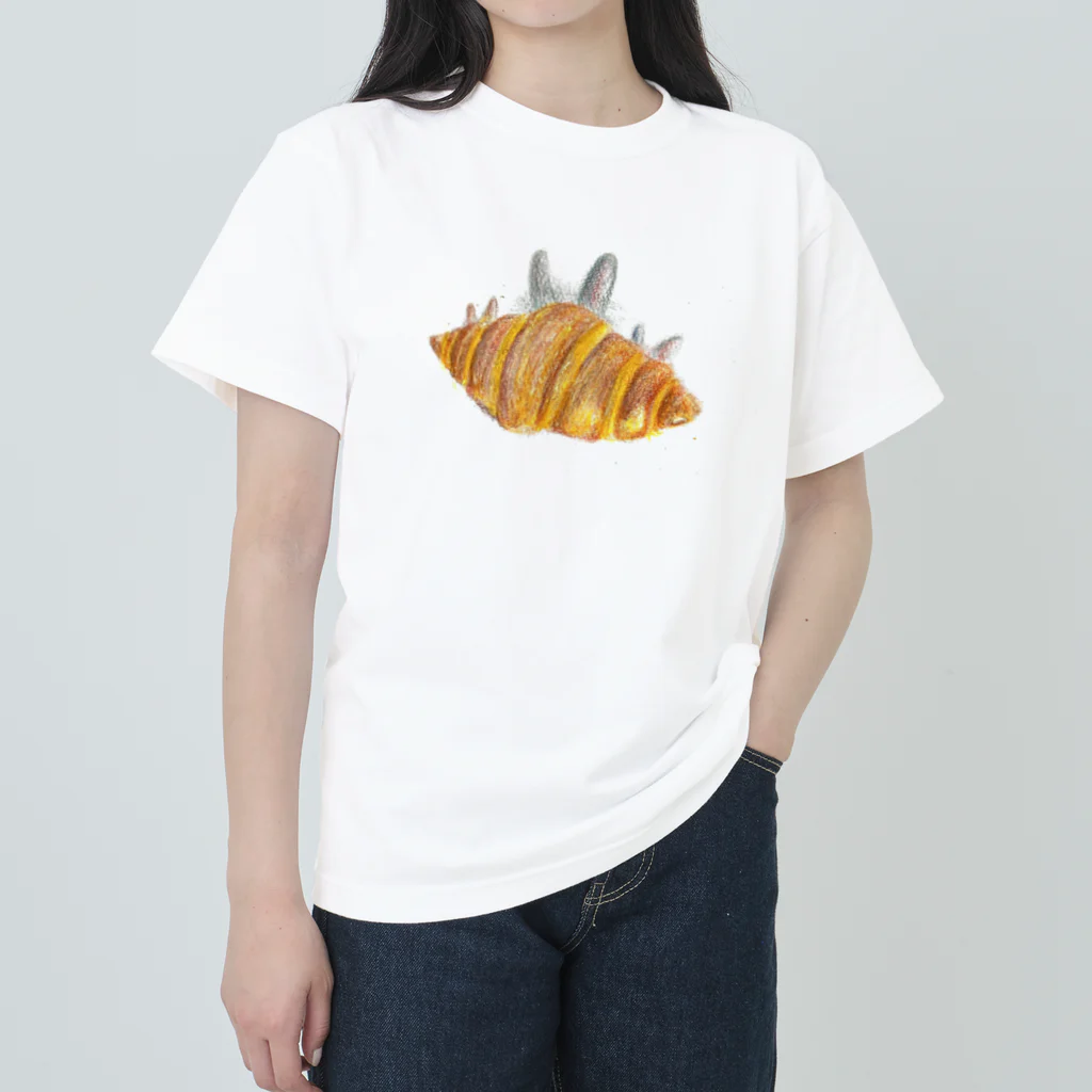 月詠桔梗のうさぎクロワッサン Heavyweight T-Shirt