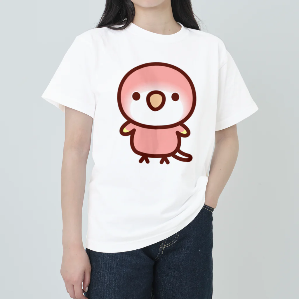 いんこ屋堂のアキクサインコ（ルビノー） ヘビーウェイトTシャツ