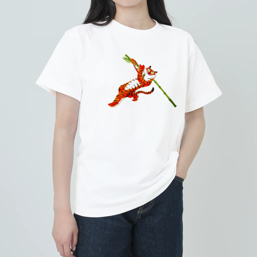 segasworksの功夫のトラちゃん（酔棍） ヘビーウェイトTシャツ