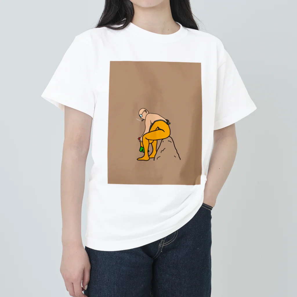 癖強のニン人（休憩中） ヘビーウェイトTシャツ