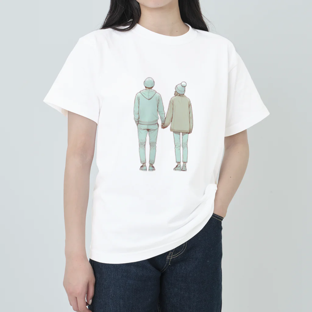 ヤシキ屋敷の冬の共鳴 Heavyweight T-Shirt