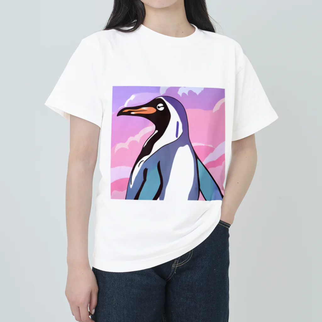 genki121227のお茶目なペンギン Heavyweight T-Shirt