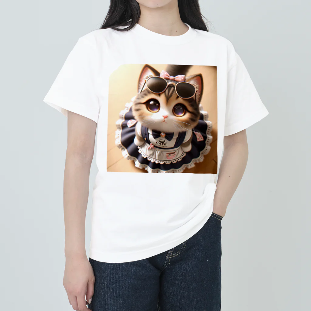 meow-sunniesのメイド・イン・ミャウ ヘビーウェイトTシャツ