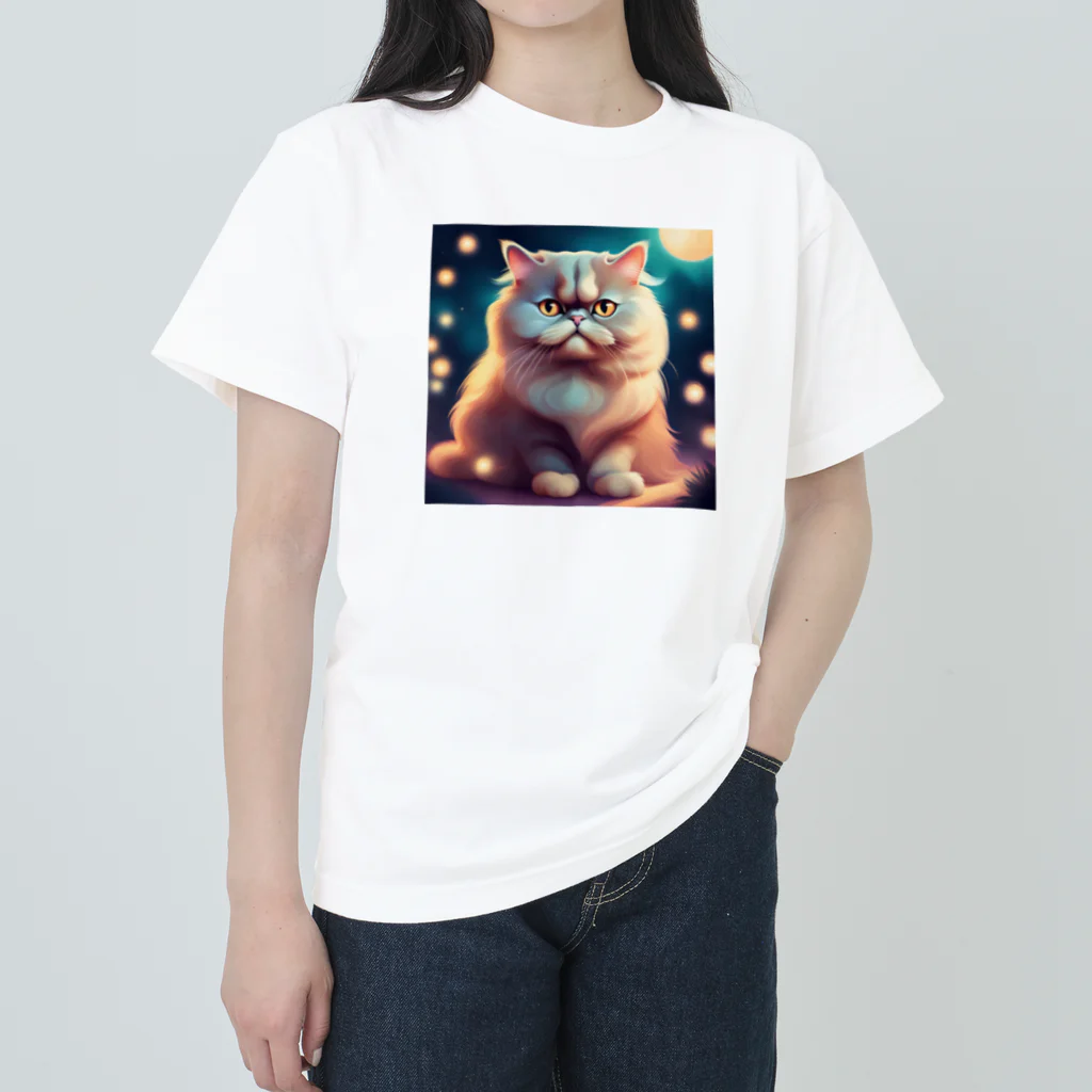 レモングラスのごきげんなペルシャ猫 Heavyweight T-Shirt