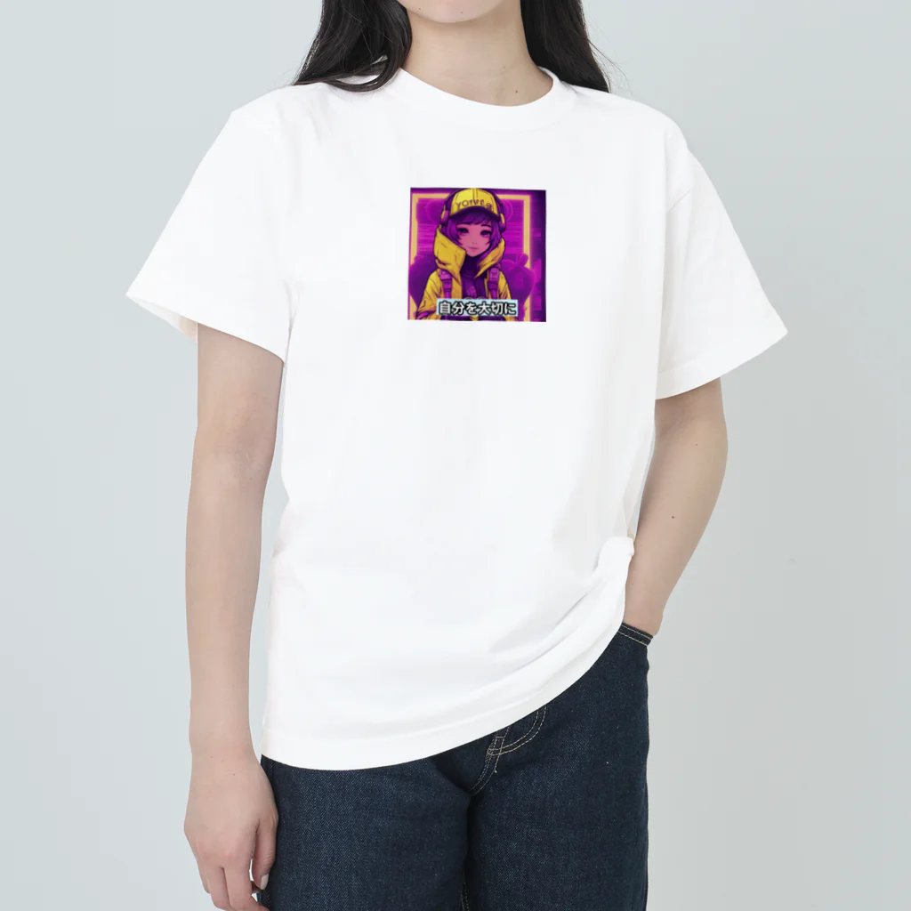 evahmonの光の戦士シリーズ・ひかりちゃん ヘビーウェイトTシャツ