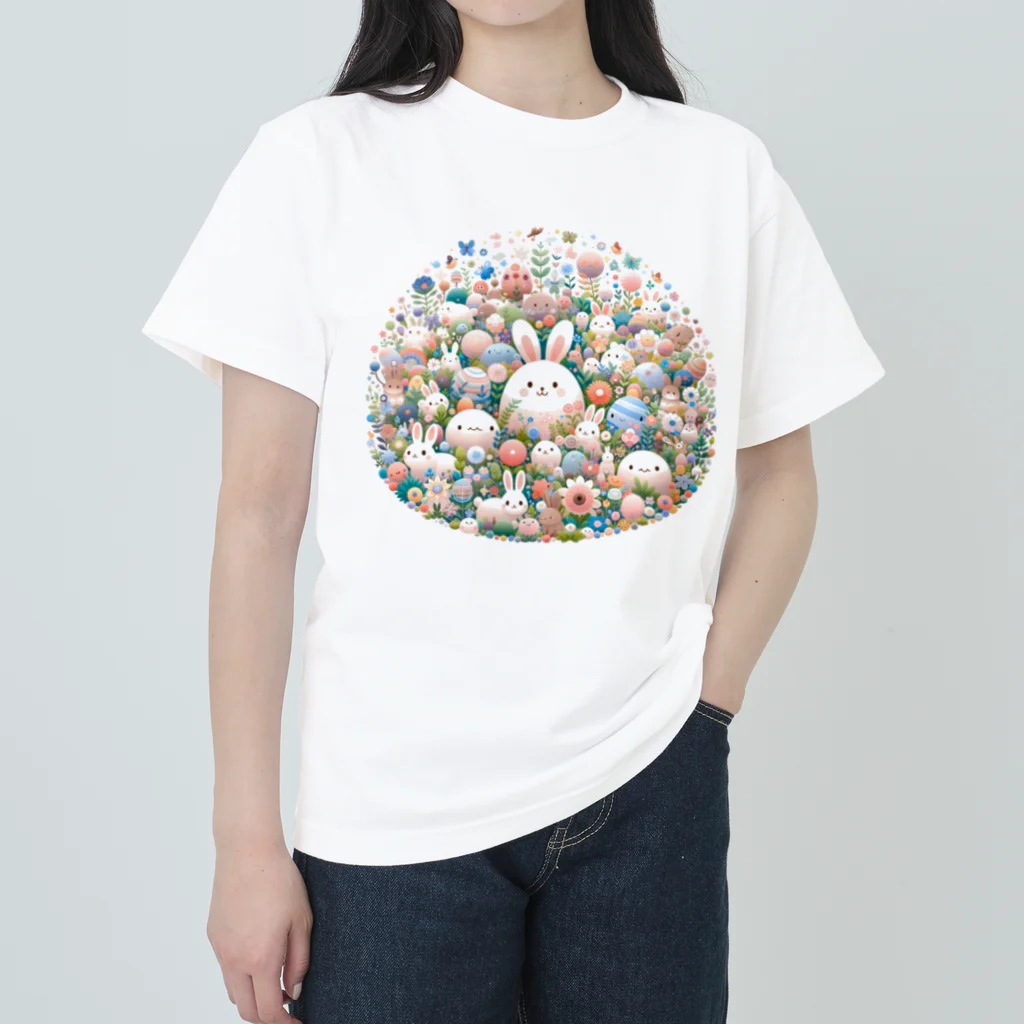 raio-nのハッピーフローラルファンタジー ヘビーウェイトTシャツ