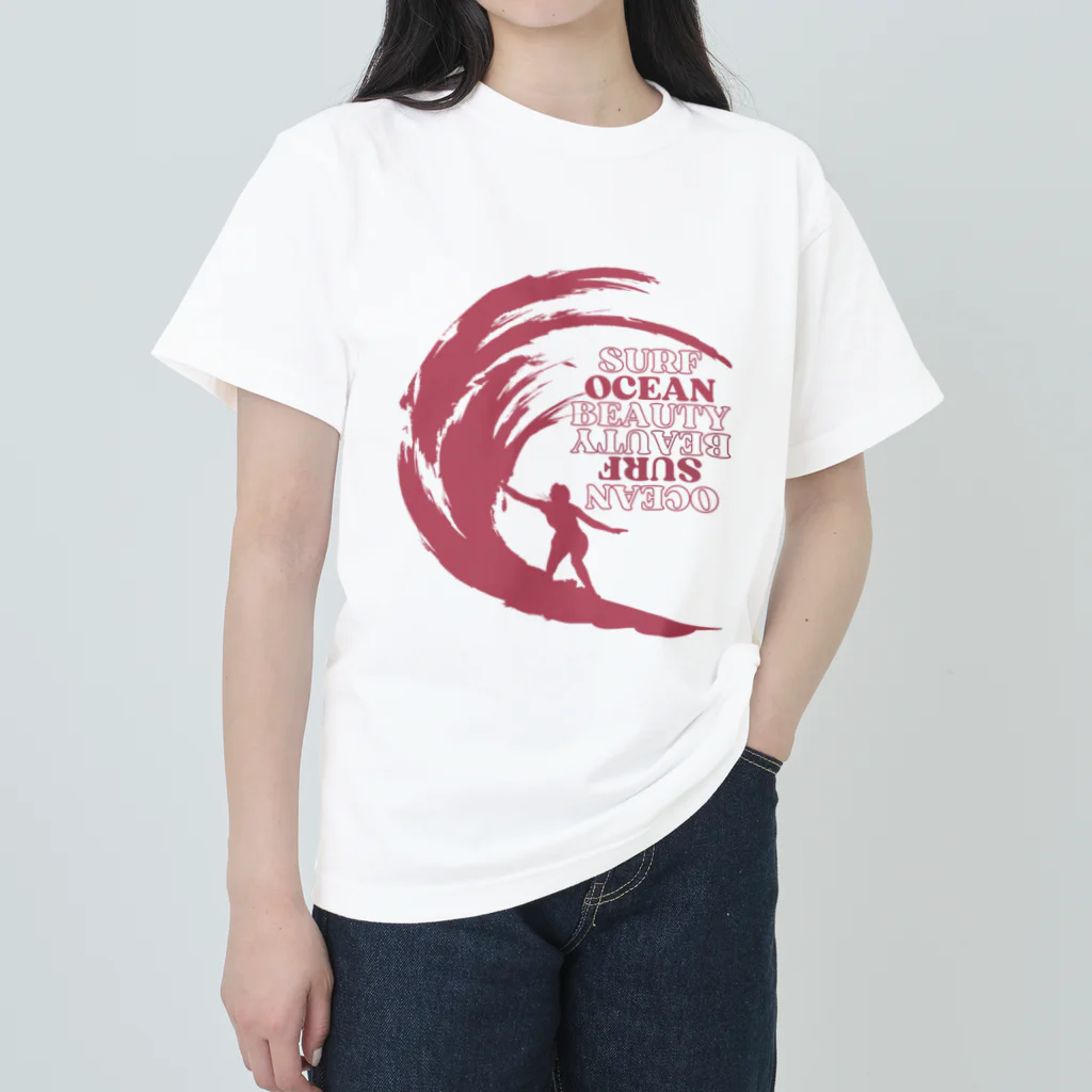 stcreationのSURF OCEAN BEAUTY  Heavyweight T-Shirt