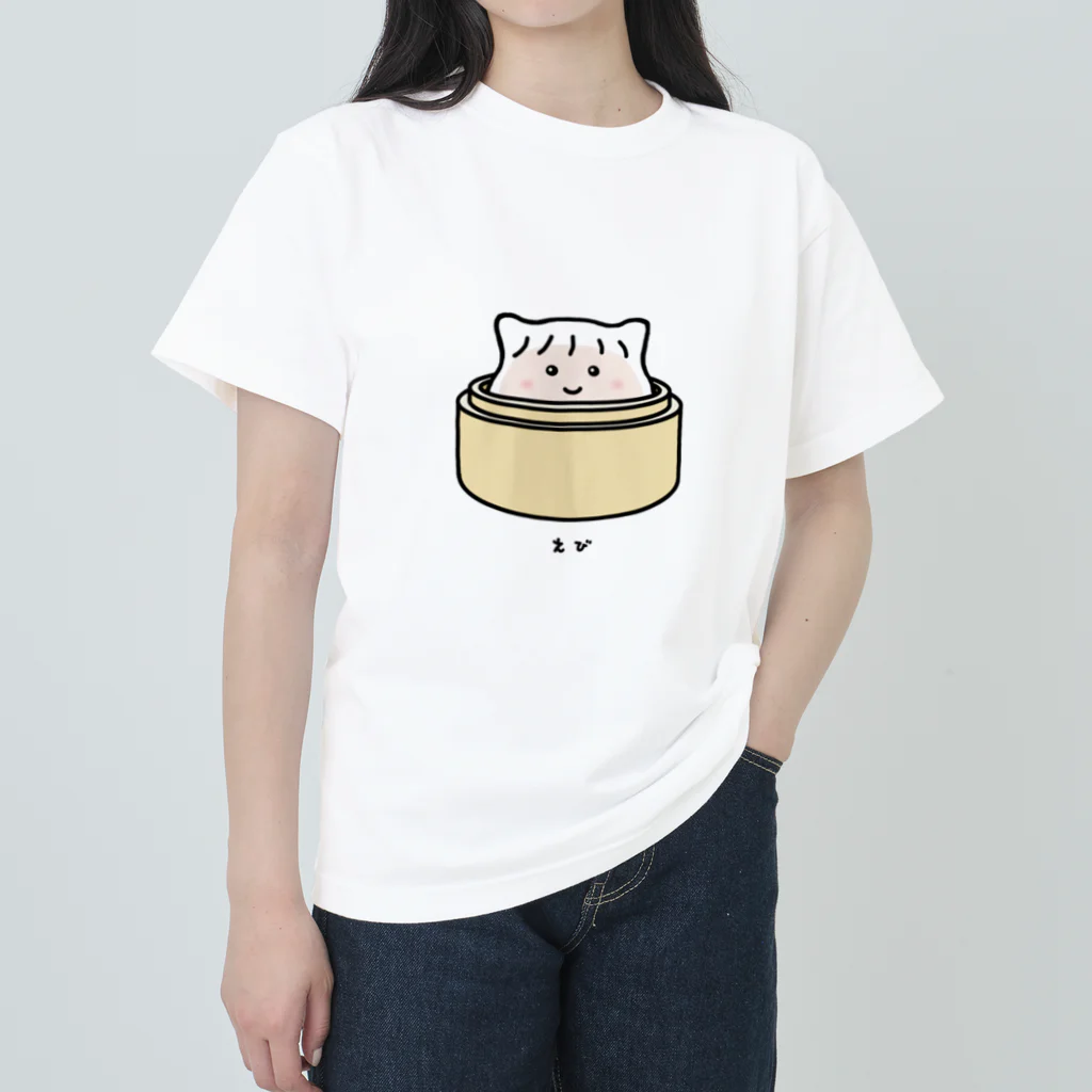 BISCUITの海老蒸し餃子のえびちゃん ヘビーウェイトTシャツ