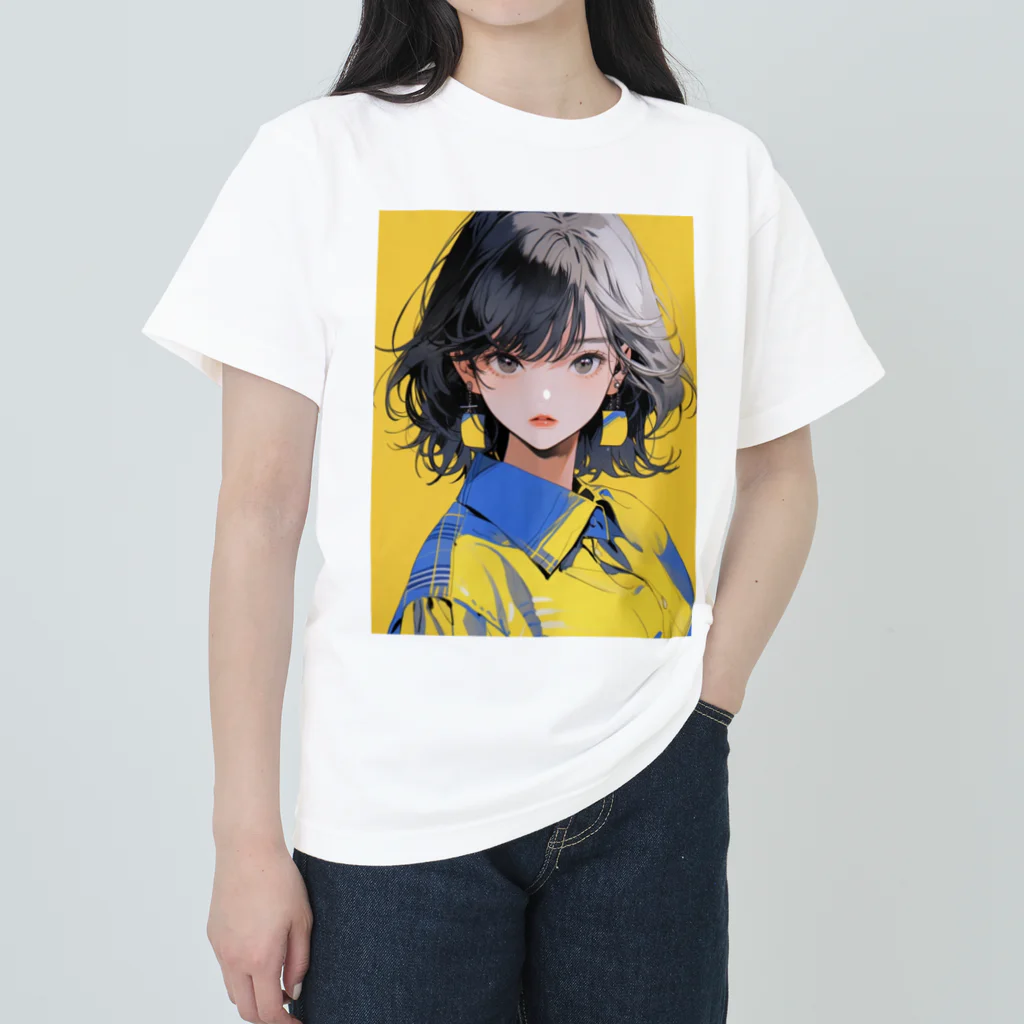 yanagi029のワイシャツ女子 Heavyweight T-Shirt